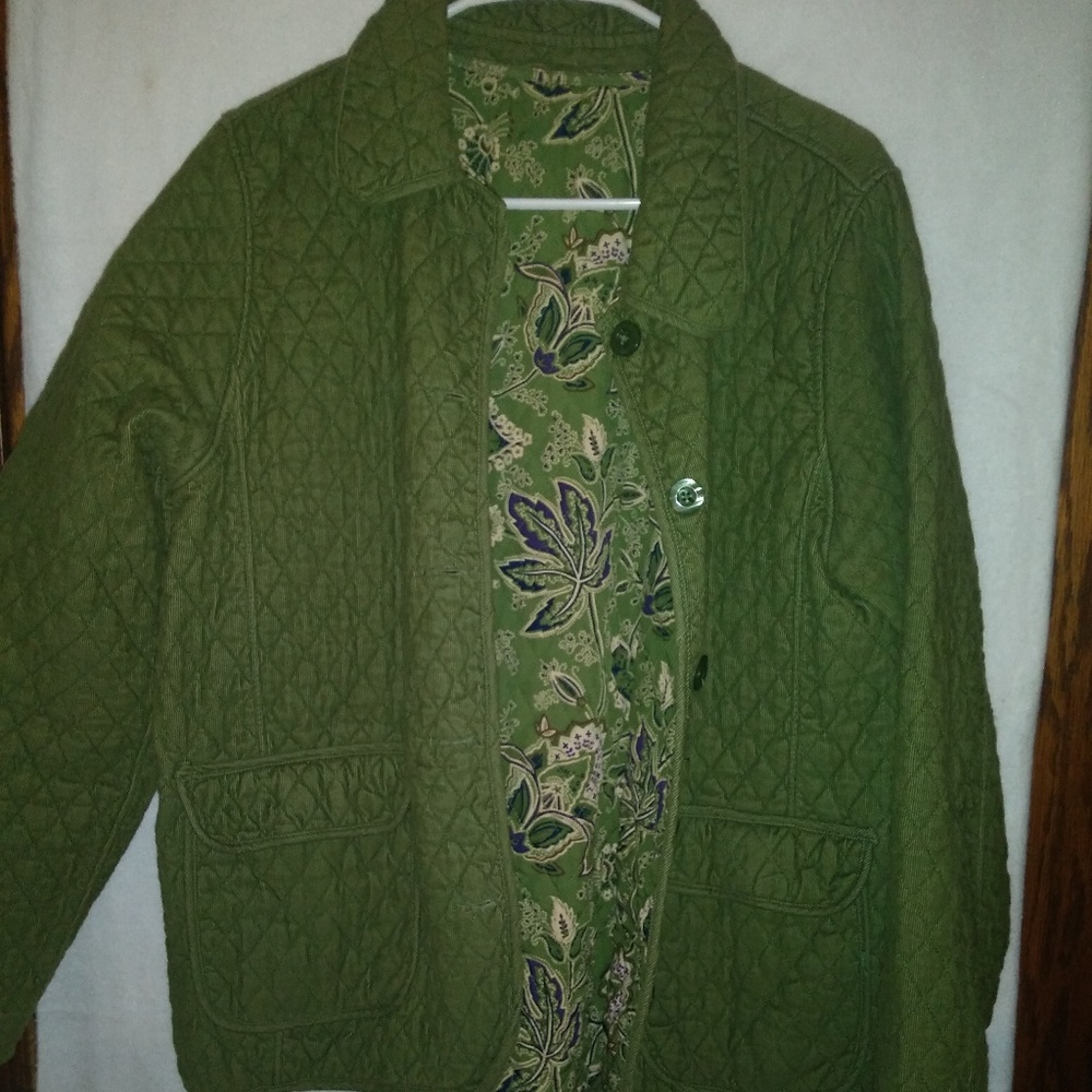 Blassport Green Corduroy/Reversible coat